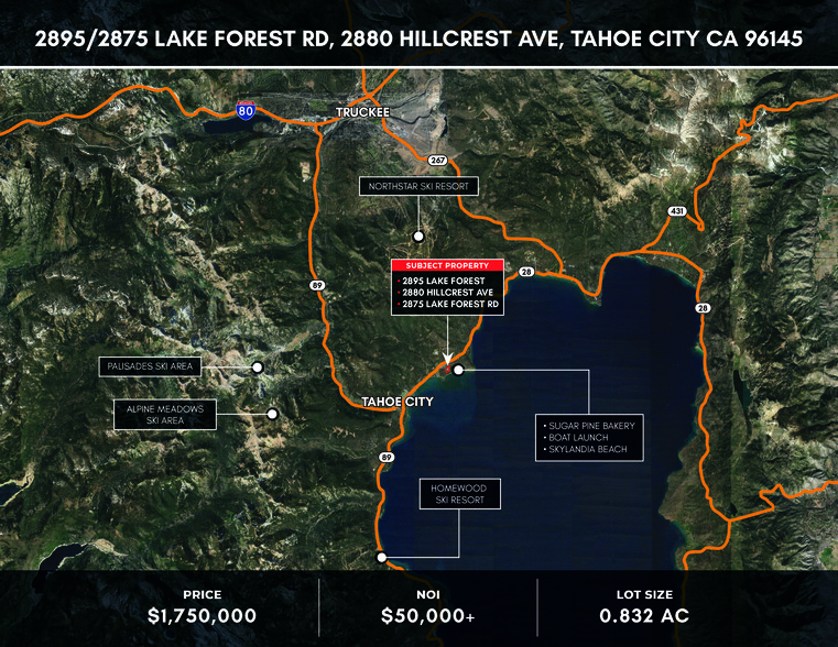 2875 Lake Forest Rd, Tahoe City, CA for sale - Building Photo - Image 1 of 7