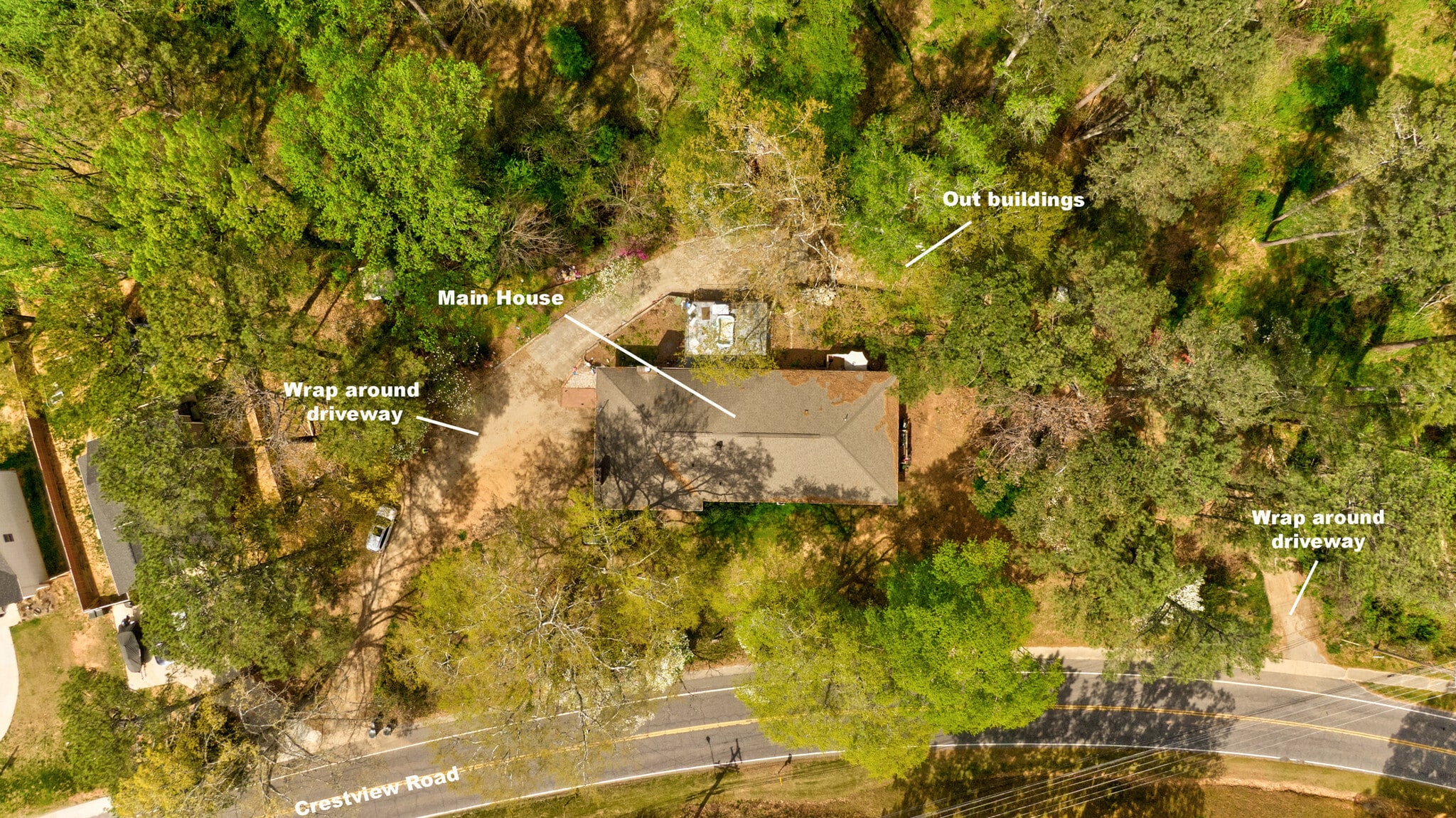 801 Crestview Rd, Easley, SC for sale Aerial- Image 1 of 2