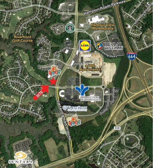 5833 Harbour View Blvd, Suffolk, VA for sale - Aerial - Image 1 of 1