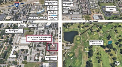 5200 S Yale Ave, Tulsa, OK - AERIAL  map view