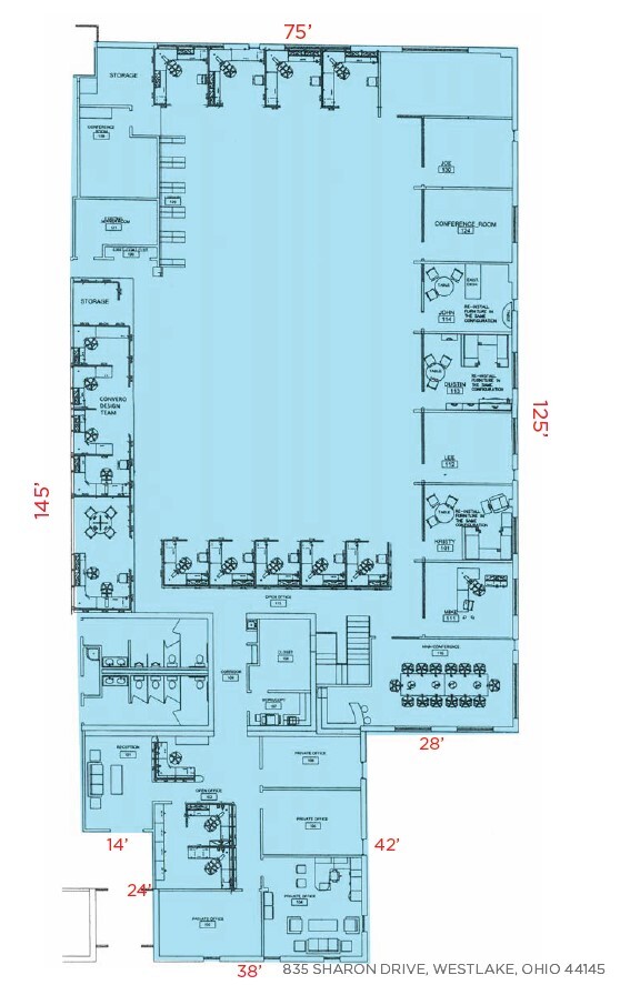 835 Sharon Dr, Westlake, OH for lease Floor Plan- Image 1 of 1