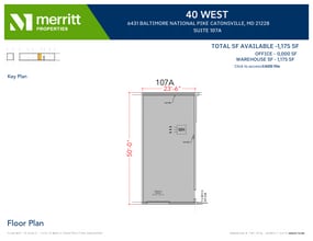6431 Baltimore National Pike, Baltimore, MD for lease Floor Plan- Image 1 of 1
