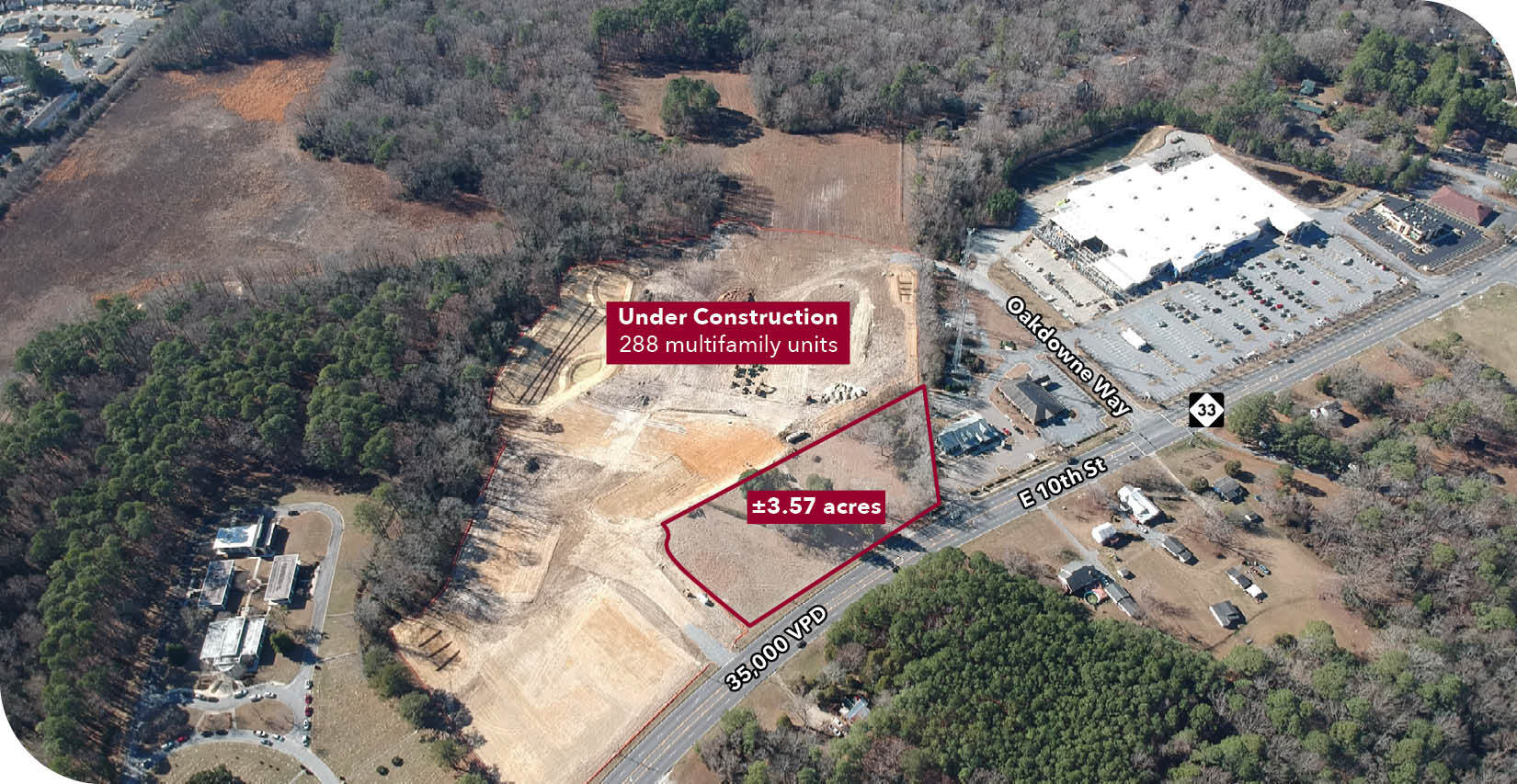 1100 Mann Farm Ln, Greenville, NC for sale Aerial- Image 1 of 5