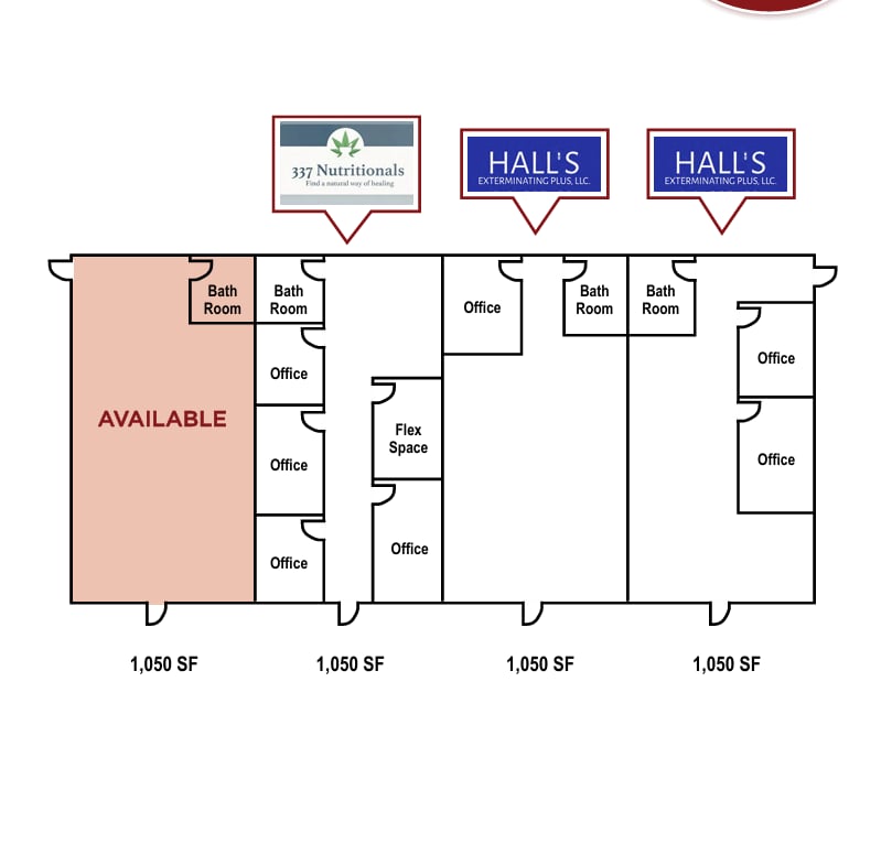105-111 N Lee St, Benson, NC for lease Floor Plan- Image 1 of 1