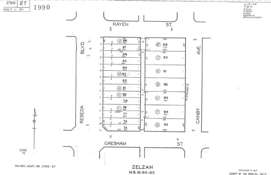 8802 Reseda Blvd, Northridge, CA for sale - Plat Map - Image 3 of 3