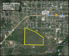 NEQ Crusher Rd, Jacksboro, TX - aerial  map view