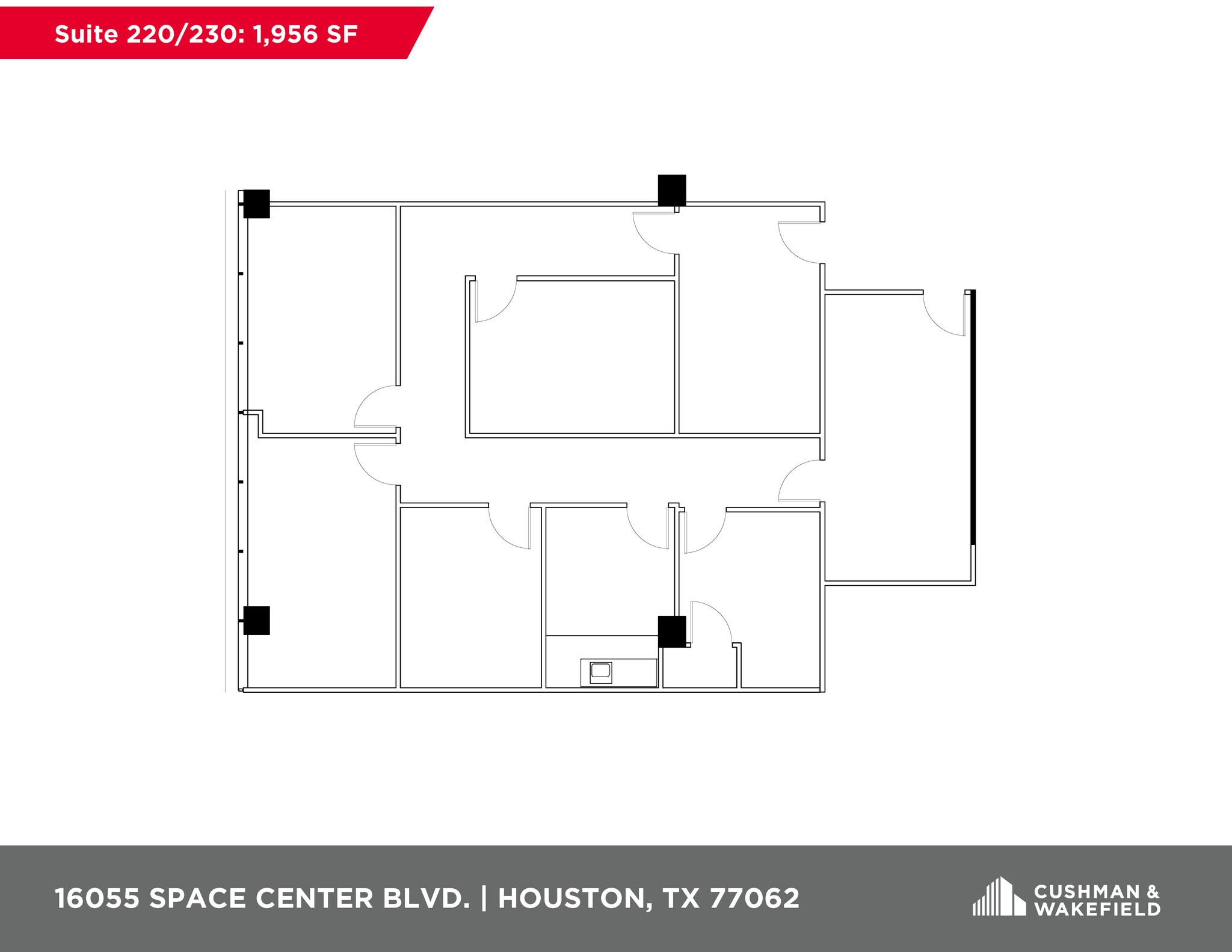 16055 Space Center Blvd, Houston, TX for lease Floor Plan- Image 1 of 1
