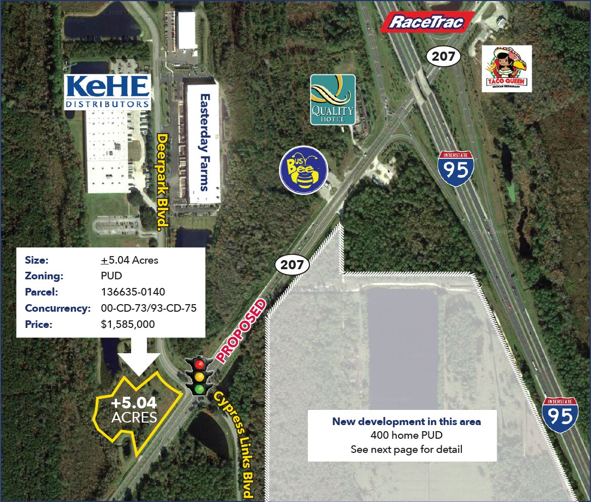 SR 207, Saint Augustine, FL for sale Aerial- Image 1 of 1