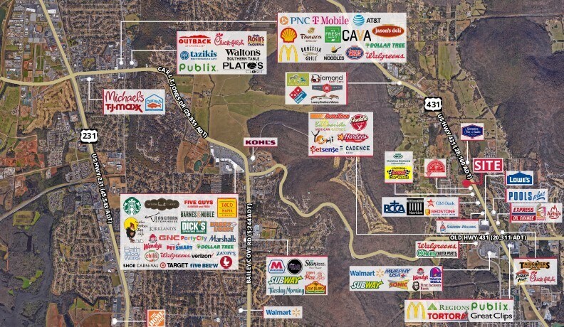 3 Hwy 431 S, Owens Cross Roads, AL for sale Aerial- Image 1 of 1