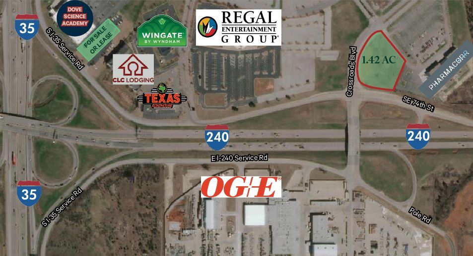 Crossroads Blvd & I-240 Service Rd, Oklahoma City, OK 73149 - Land for ...