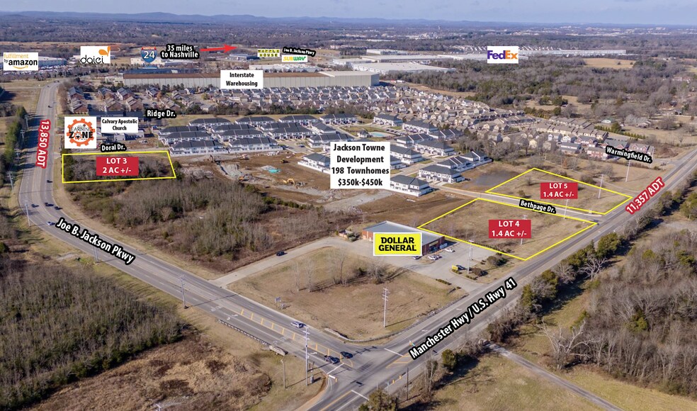0 Joe B Jackson Pky, Murfreesboro, TN for sale - Aerial - Image 1 of 1