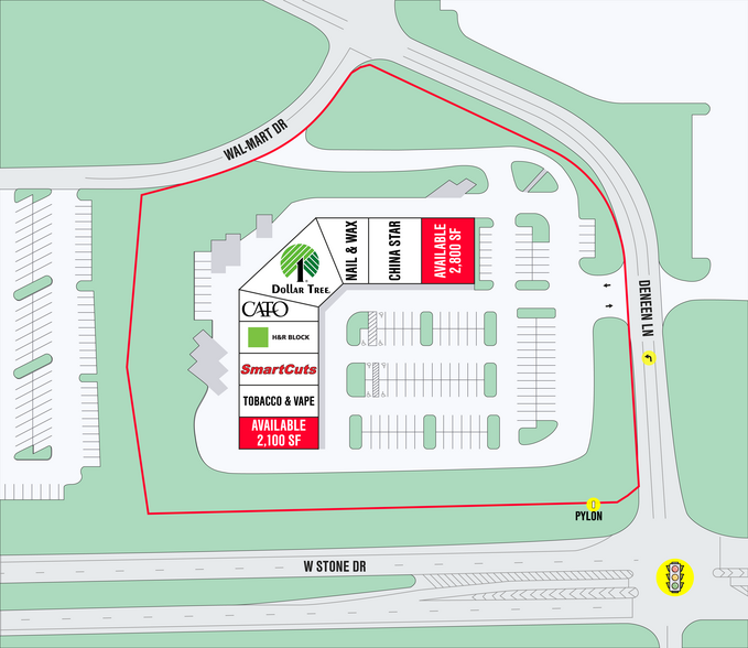 2400 W Stone Dr, Kingsport, TN for lease - Site Plan - Image 2 of 5