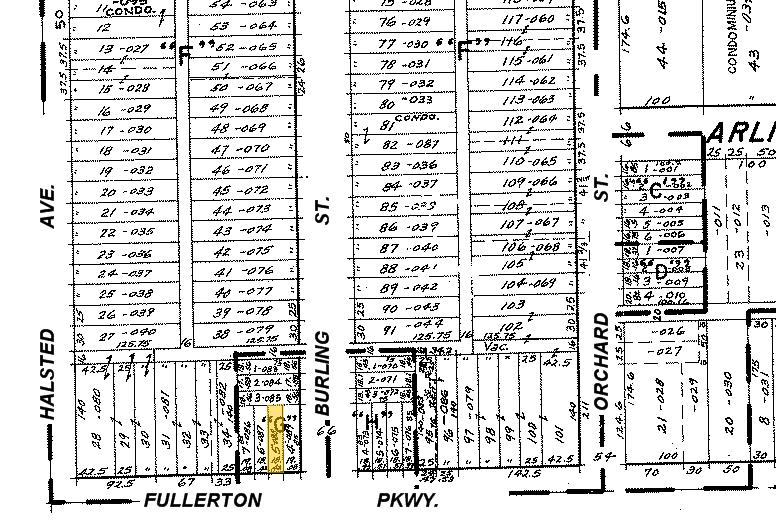 734 W Fullerton Ave, Chicago, IL for sale - Plat Map - Image 2 of 2