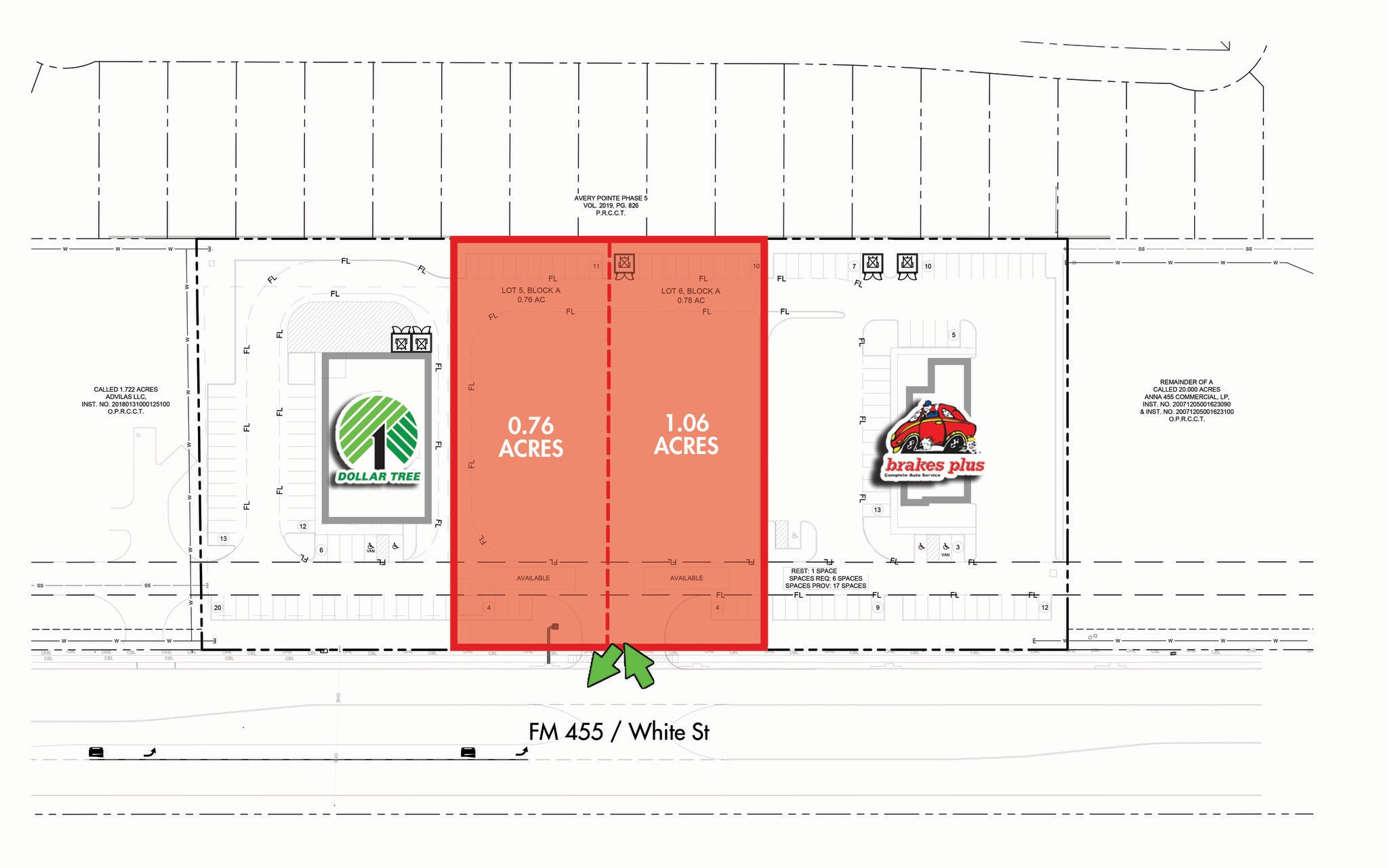 FM 455, Anna, TX for lease Site Plan- Image 1 of 2