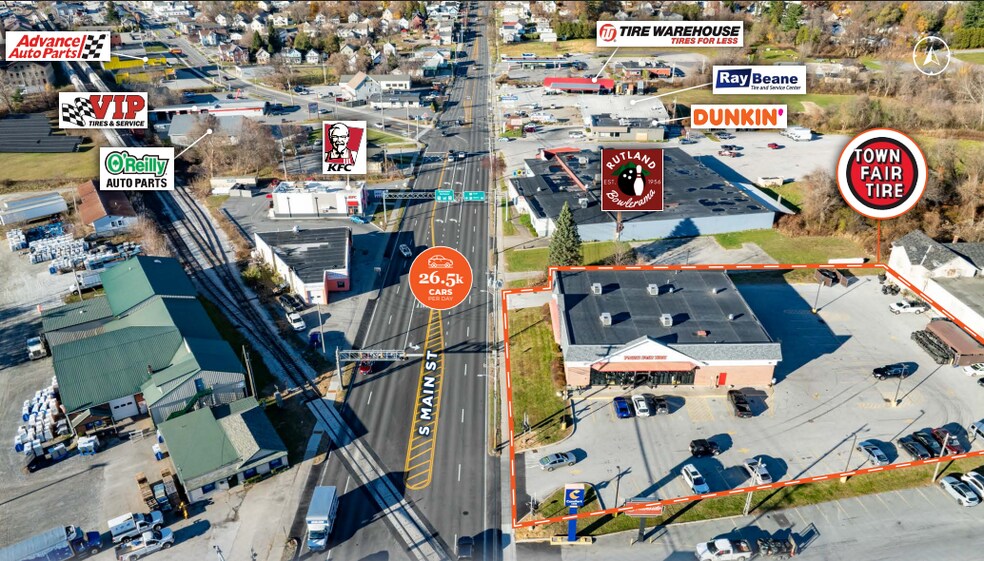 162 S Main St, Rutland, VT for sale - Aerial - Image 2 of 2