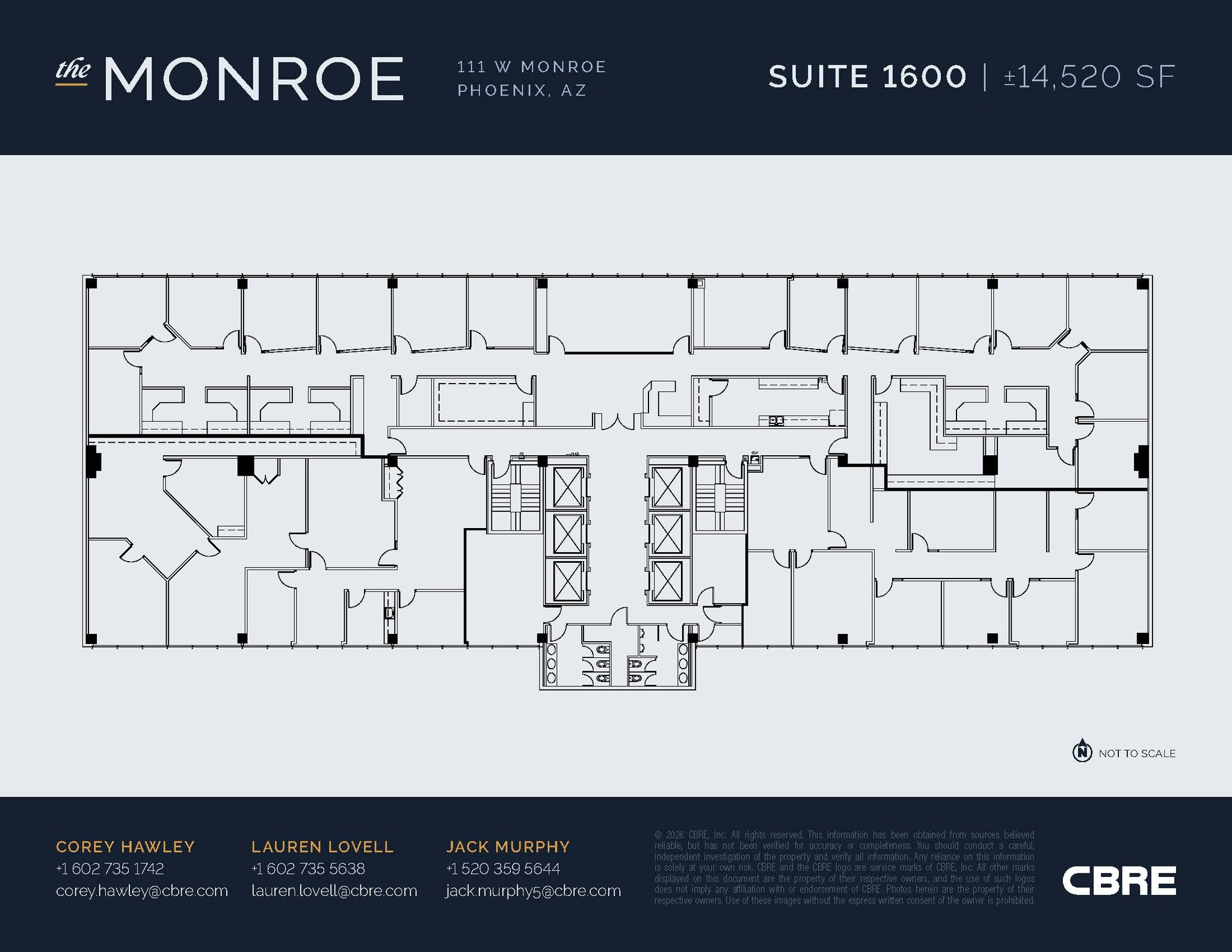 111 W Monroe St, Phoenix, AZ for lease Floor Plan- Image 1 of 1