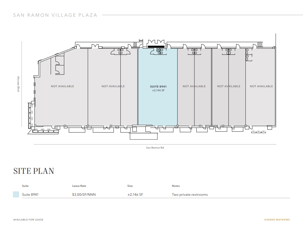 8931-8951 San Ramon Rd, Dublin, CA for lease Floor Plan- Image 1 of 1