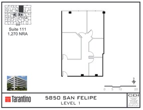 5850 San Felipe St, Houston, TX for lease Site Plan- Image 1 of 1