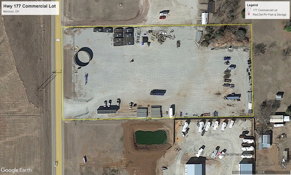 22428 County Road 230, Morrison, OK 73061 Highway 177 Commercial Lot