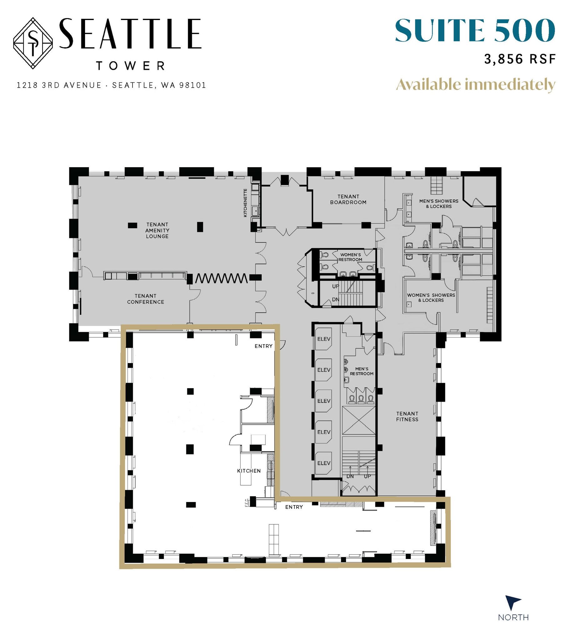 1218 3rd Ave, Seattle, WA for lease Floor Plan- Image 1 of 5