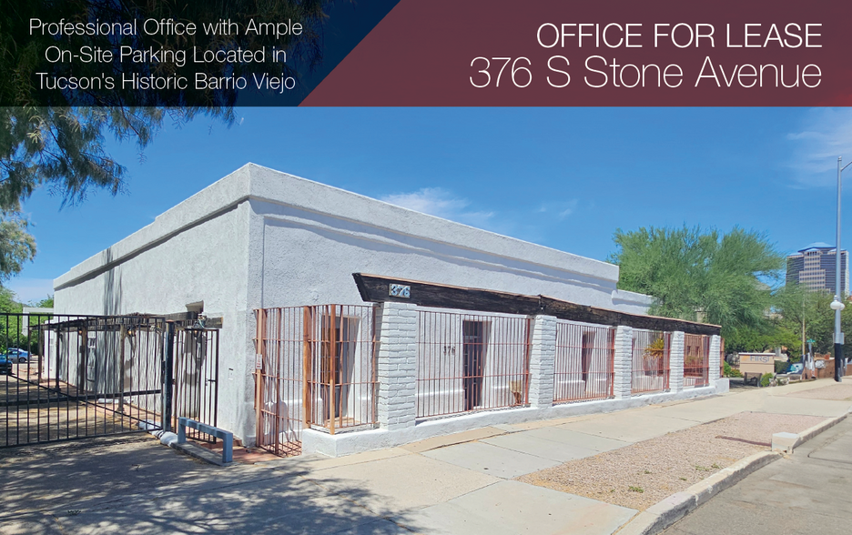 376 S Stone Ave, Tucson, AZ for lease - Building Photo - Image 1 of 12