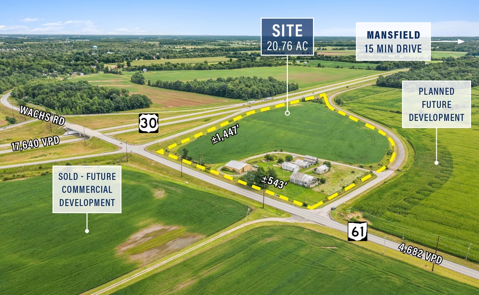 1521 State Route 61, Galion, OH for sale - Aerial - Image 2 of 4