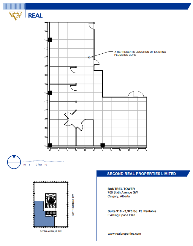 700 6th Ave SW, Calgary, AB for lease Floor Plan- Image 1 of 1