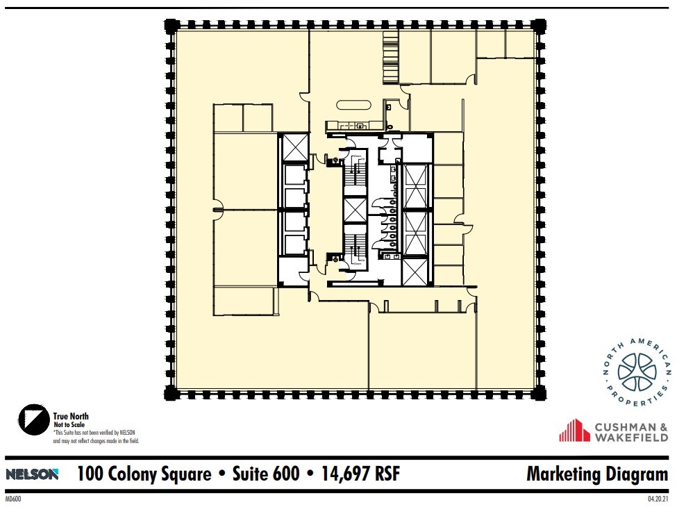 1175 Peachtree St NE, Atlanta, GA for lease Floor Plan- Image 1 of 2