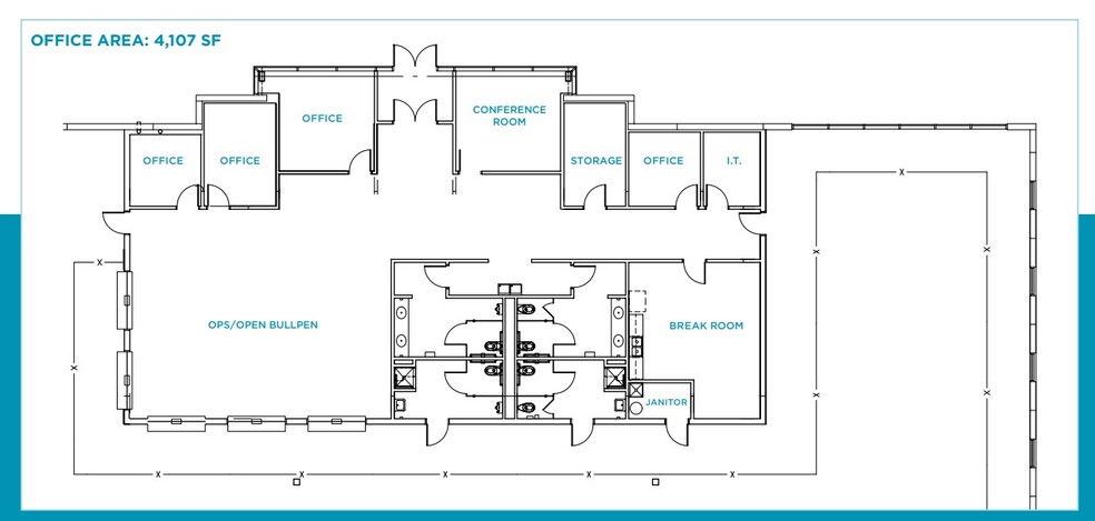 905 Dalton Ln, Bolingbrook, IL for lease - Floor Plan - Image 2 of 3