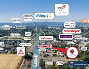 2612 E Baseline St, Cornelius, OR - AERIAL  map view - Image1