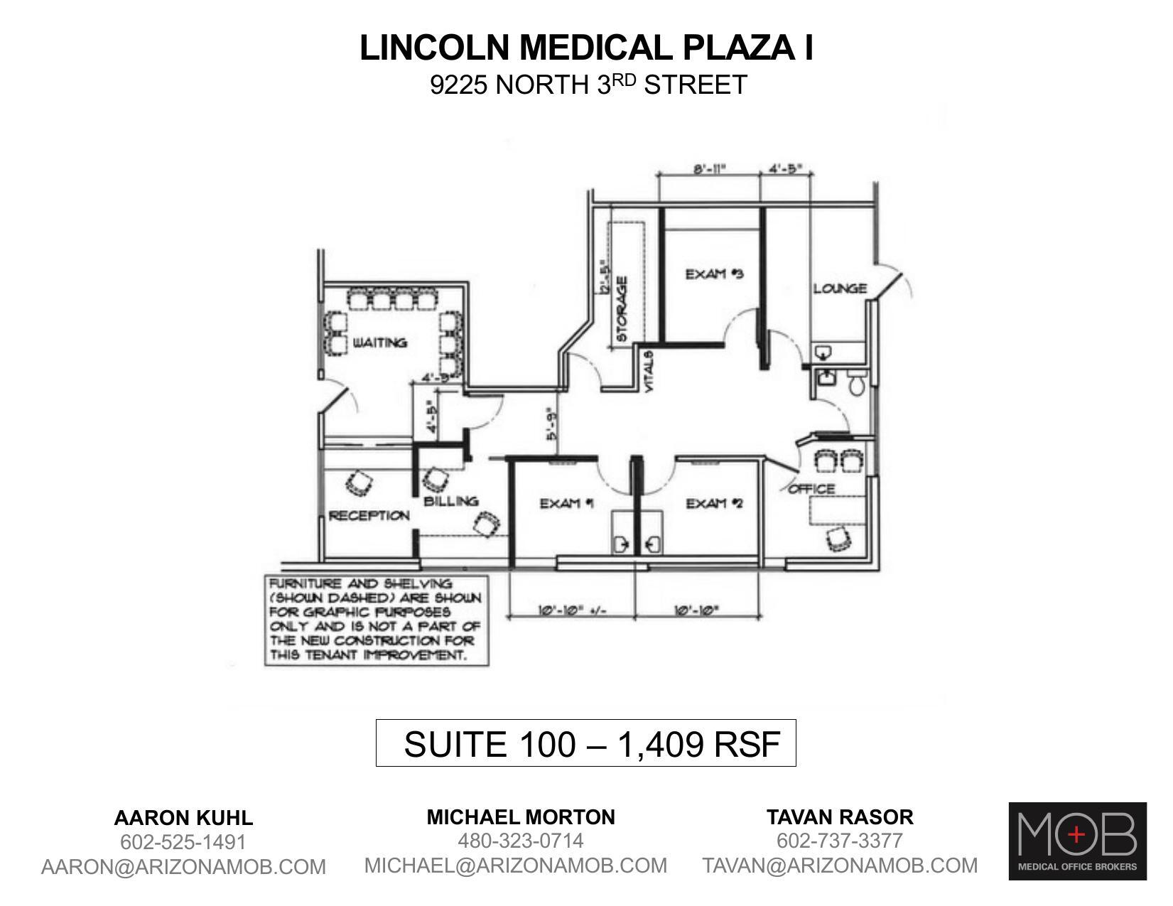 9225 N 3rd St, Phoenix, AZ for lease Floor Plan- Image 1 of 1
