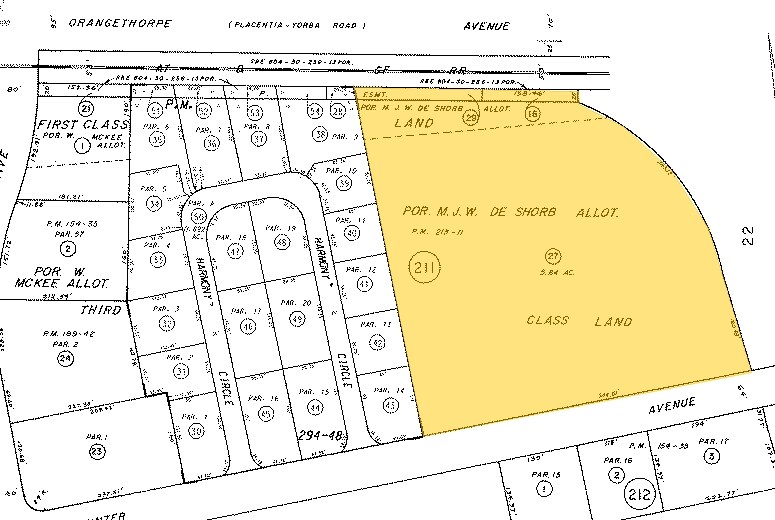 5235-5255 E Hunter Ave, Anaheim, CA for sale - Plat Map - Image 1 of 1