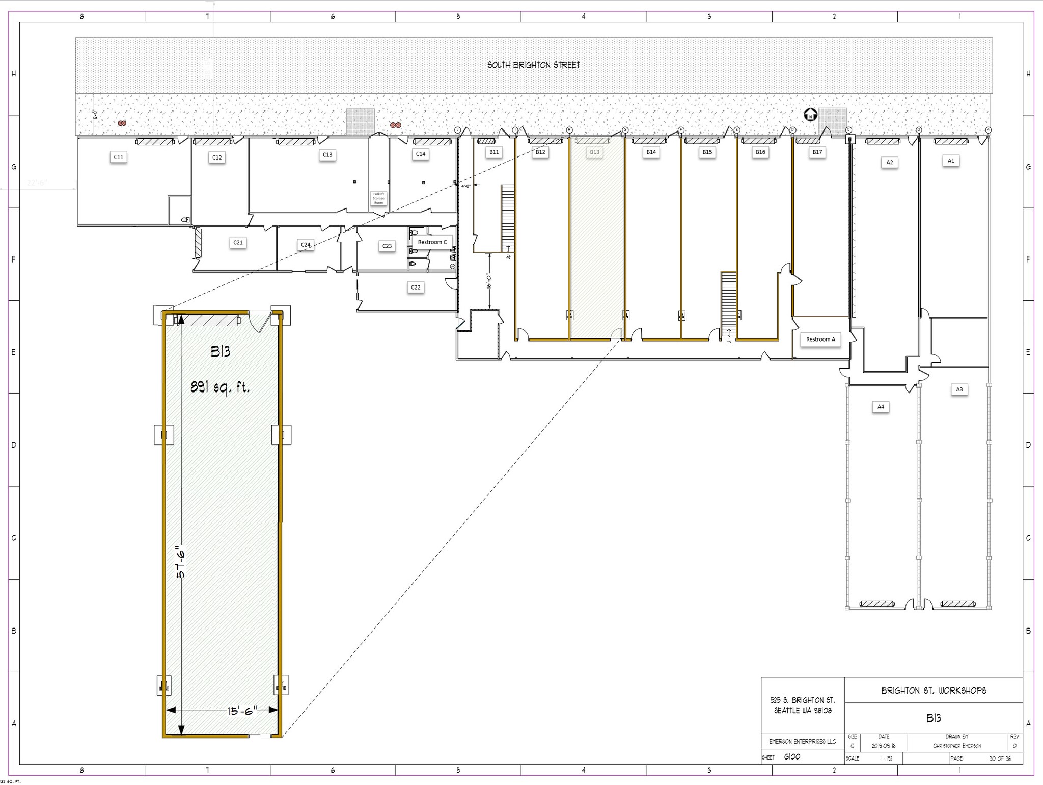 525 S Brighton St, Seattle, WA for lease Floor Plan- Image 1 of 1