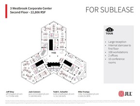 3 Westbrook Corporate Ctr, Westchester, IL for lease Floor Plan- Image 1 of 1