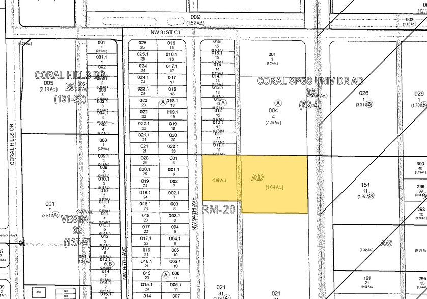 3000 N University Dr, Coral Springs, FL for lease - Plat Map - Image 2 of 26