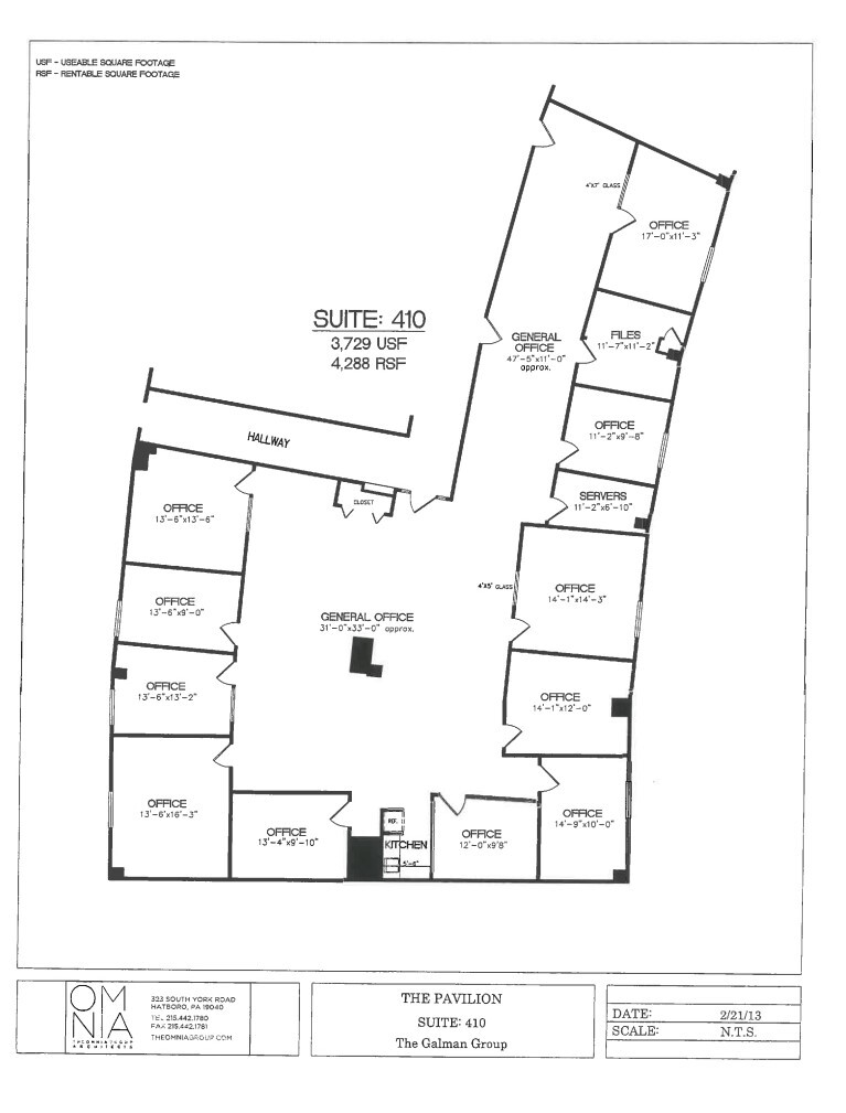 261 Old York Rd, Jenkintown, PA for lease Floor Plan- Image 1 of 1