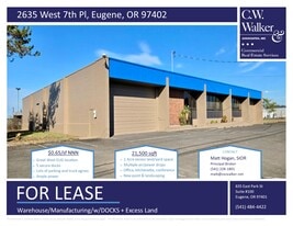 2635 W 7th Pl, Eugene OR - Warehouse
