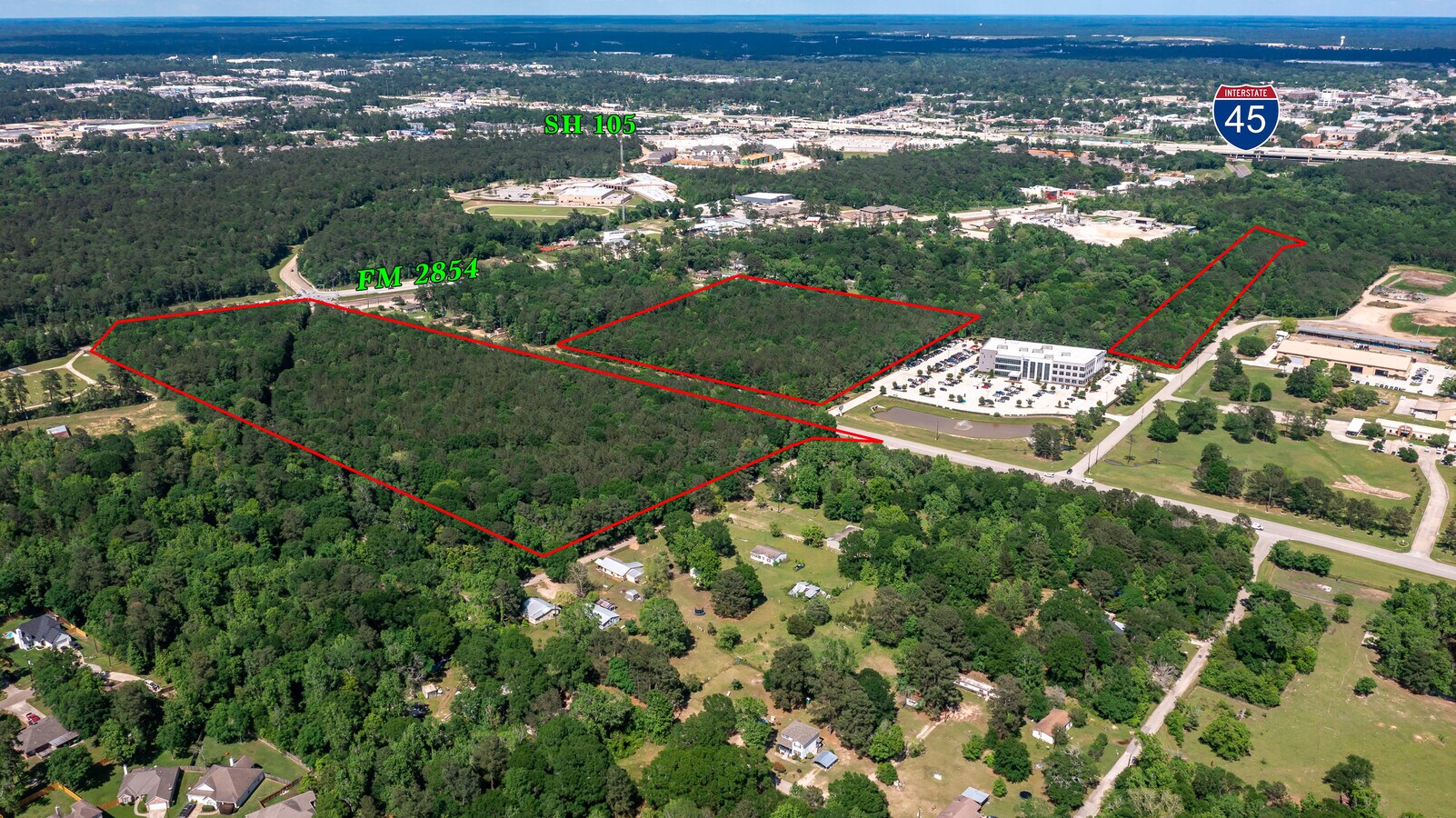 Sgt. Ed & FM 2854, Conroe, TX 77304 Commerical 33.60 AC Tracts in City of Conroe