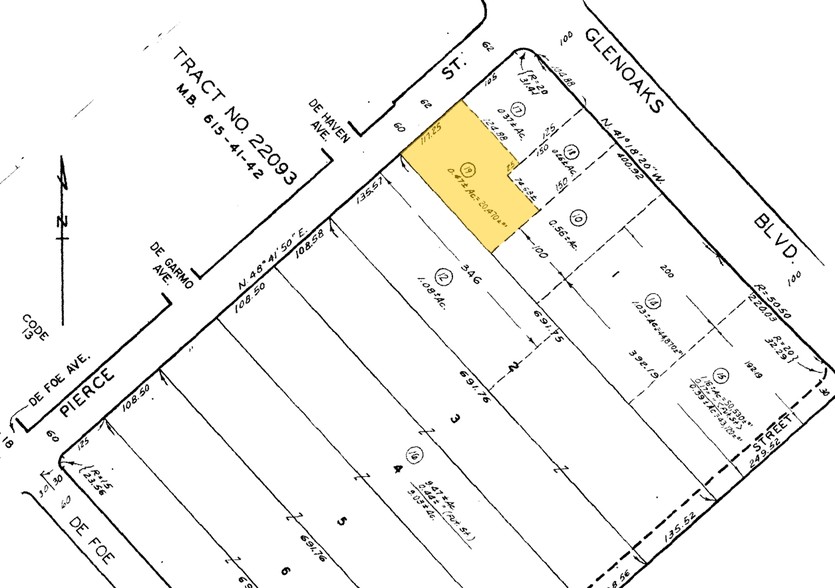 12666-12674 Pierce St, Pacoima, CA for lease - Plat Map - Image 2 of 6