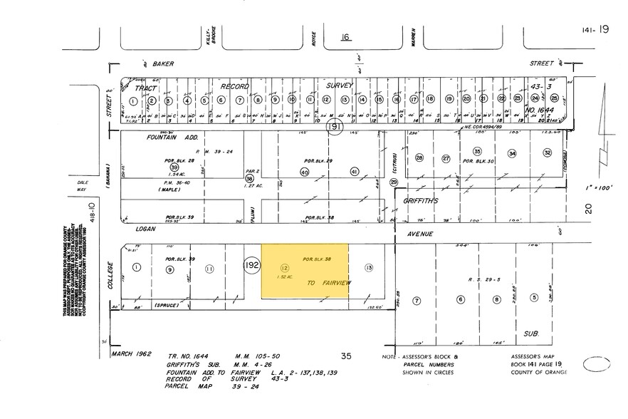 1375 Logan Ave, Costa Mesa, CA for sale - Plat Map - Image 2 of 14