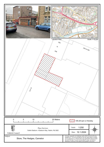 The Hedges, Camelon for sale - Site Plan - Image 2 of 2