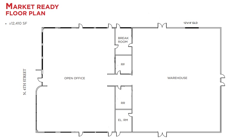 1452 N 4th St, San Jose, CA for lease Floor Plan- Image 1 of 1