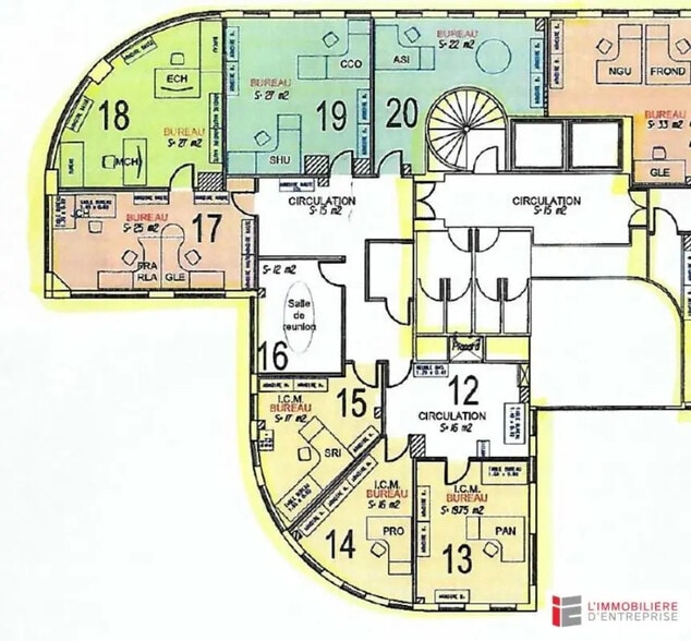Office in Rennes for lease - Floor Plan - Image 2 of 9