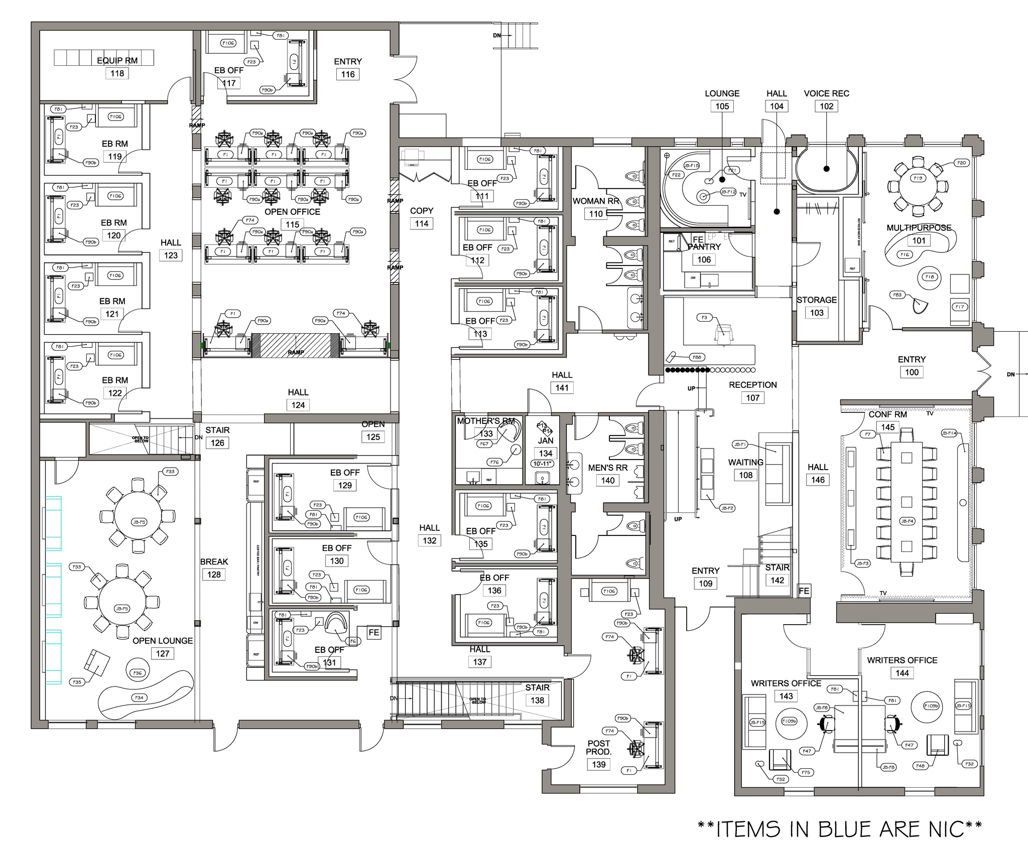 729-733 Seward St, Los Angeles, CA for lease Floor Plan- Image 1 of 3