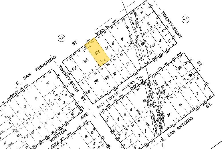 1280 E San Fernando St, San Jose, CA for lease - Plat Map - Image 2 of 7