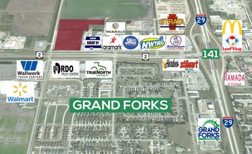 5450 Gateway Dr, Grand Forks, ND - AERIAL  map view