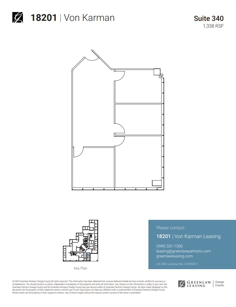 18301 Von Karman Ave, Irvine, CA for lease Floor Plan- Image 1 of 1