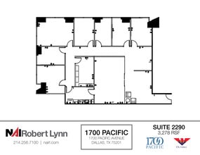1700 Pacific Ave, Dallas, TX for lease Floor Plan- Image 1 of 2