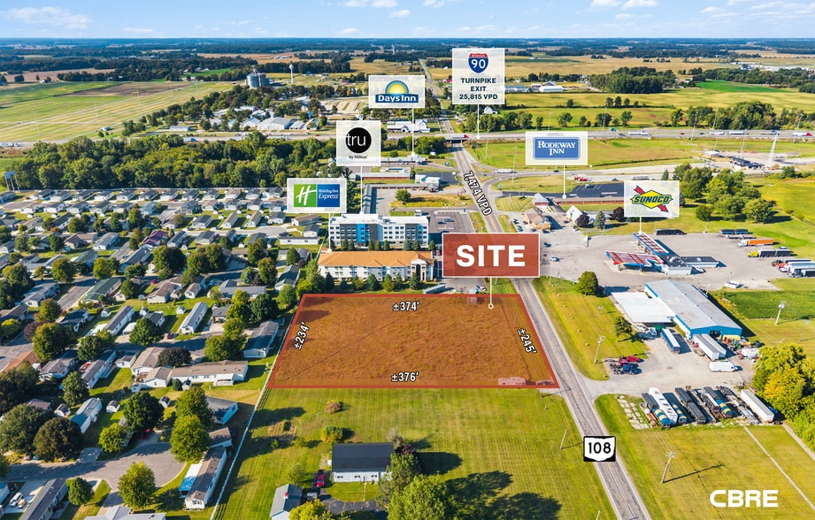 8075-8139 OH-108, Wauseon, OH for sale - Aerial - Image 2 of 3