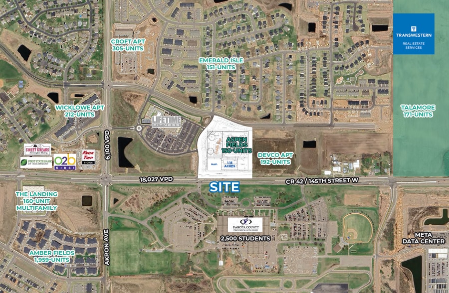 1367 145th St E, Rosemount, MN for lease - Aerial - Image 1 of 2